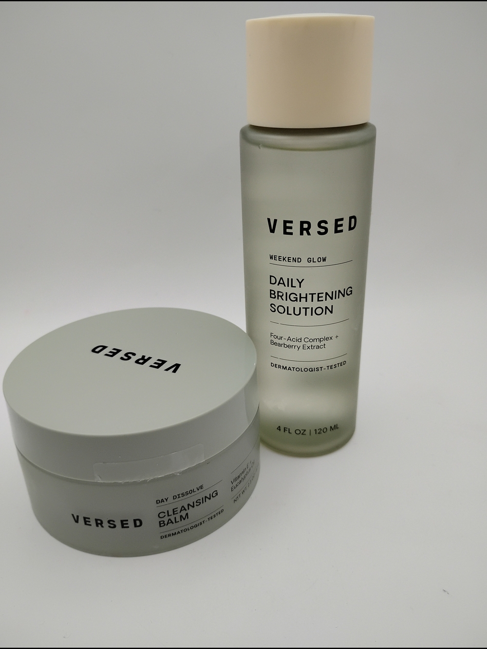 Versed Daily Brightening Solution & Cleansing Balm - BNWOT